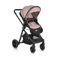 Carucior transformabil 2in1 Moni cu accesorii incluse Rio Pink pana la 22 kg - 1