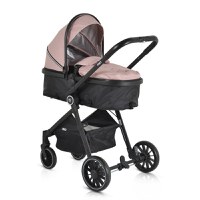 Carucior transformabil 2in1 Moni cu accesorii incluse Rio Pink pana la 22 kg - 4