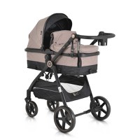 Carucior transformabil 2in1 Moni cu accesorii incluse Tokyo Beige pana la 22 kg - 6