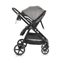 Carucior transformabil 2in1 Moni cu accesorii incluse Tokyo Grey pana la 22 kg - 1