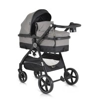 Carucior transformabil 2in1 Moni cu accesorii incluse Tokyo Grey pana la 22 kg - 7