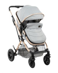 Carucior transformabil KikkaBoo 3 in 1 Kaia Light Grey - 1