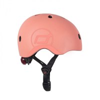 Casca de protectie pentru copii cu sistem de reglare magnetic cu led Scoot Ride Peach S-M 3 ani+ - 5