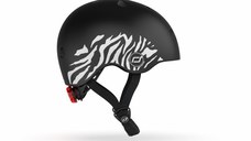 Casca de protectie pentru copii sistem de reglare magnetic cu led XXS-S 45-51 cm 1 an+ Zebra Scoot Ride