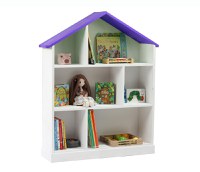 Casuta biblioteca din lemn BookHouse Iris Purple 130 x 96 x 30 cm - 1