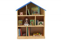 Casuta biblioteca din lemn BookHouse Ocean Blue 130 x 96 x 30 cm - 2