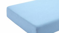 Cearceaf albastru KidsDecor cu elastic din bumbac 120x200 cm