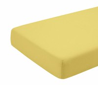 Cearceaf galben KidsDecor cu elastic din bumbac 60 x 107 cm - 2