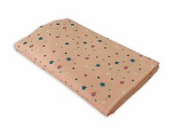 Cearceaf lumea stelutelor colorate patut copii 70x140 cm cu elastic din bumbac - 2