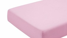 Cearceaf roz KidsDecor cu elastic din bumbac 120x200 cm