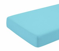 Cearceaf turcoaz KidsDecor cu elastic din bumbac 60 x 120 cm - 2