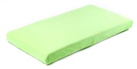 Cearsaf de bumbac jersey cu elastic Sensillo 120x60 cm verde - 1