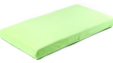 Cearsaf de bumbac jersey cu elastic Sensillo 120x60 cm verde