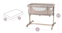 Co-sleeper Momi smart bed 4 in 1 beige - 2