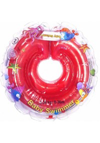 Colac de gat pentru bebelusi Babyswimmer rosu 6-36 luni - 1