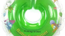 Colac de gat pentru bebelusi Babyswimmer Verde 6-36 luni