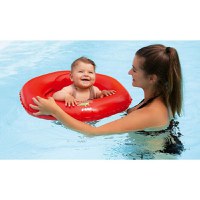 Colac scaun gonflabil de inot pentru bebelusi 6-12 luni rosu Reer MySwimBuddy Swim Seat - 1