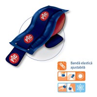 Compresa reutilizabila ThermoGel pentru terapie caldarece 10x26 cm cu banda elastica pentru prinderefixare - 3