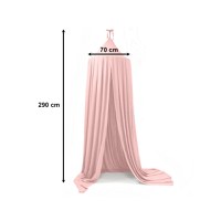 Cort baldachin suspendat Teepee multifunctional pentru copii 290cm Light Pink - 3