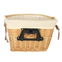 Cos impletit din rachita pentru biciclete 26x23 cm White - 8