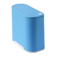 Cos pampers compact cu suport saci menajeri Little Mom Trash Can Blue - 3