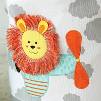 Cos pliabil pentru jucariihaine cu manere Ginger Home Lion - 1