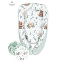 Cosulet bebelus pentru dormit Baby Cocoon 90x50 cm lulu natural MimiNu - 1