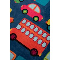 Covor antiderapant pentru copii Cars Blue 150x200 cm - 3