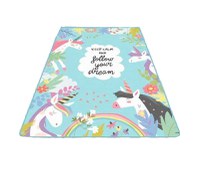 Covor antiderapant pentru copii Cute Unicorn 100x150 cm - 1