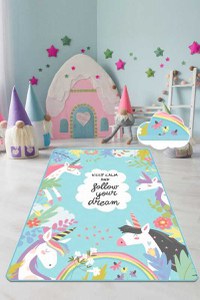 Covor antiderapant pentru copii Cute Unicorn 100x150 cm - 2