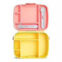 Cutie Bento Lunch Munchkin cu ustensile din inox 18L+ yellow - 5