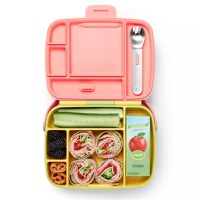 Cutie Bento Lunch Munchkin cu ustensile din inox 18L+ yellow - 7