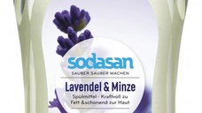 Detergent vase lichid Sodasan bio lavanda si menta 1L