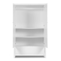 Dulap Childhome Quadro White 110x58x185 cm MDF Alb - 1