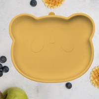 Farfurie din silicon cu ventuza AppeKids The Little Bear Honey - 5