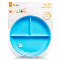 Farfurie Stay Put Munchkin cu ventuza compartimentata 6L+ blue - 3