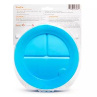 Farfurie Stay Put Munchkin cu ventuza compartimentata 6L+ blue - 4