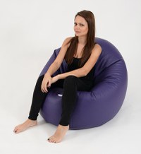 Fotoliu beanbag relaxo xl panama indigo umplut cu perle polistiren - 2