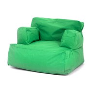 Fotoliu Big Bean Bag textil umplut cu perle polistiren verde - 3