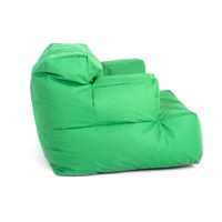 Fotoliu Big Bean Bag textil umplut cu perle polistiren verde - 2