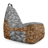 Fotoliu Puf Bean Bag tip Chill L Minecraft piatra pamant - 6