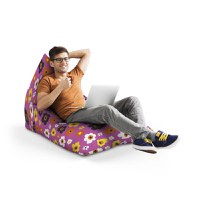 Fotoliu Puf Bean Bag tip Lounge Daisy fundal mov - 4