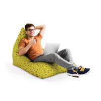 Fotoliu Puf Bean Bag tip Lounge Rate galbene cool - 2