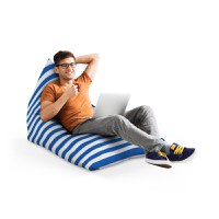 Fotoliu Puf Bean Bag tip Lounge Regular stripes blue - 2