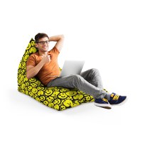 Fotoliu Puf Bean Bag tip Lounge Smiley Galben - 2