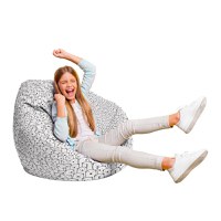 Fotoliu Puf Bean Bag tip Para L alb cu ursi - 1