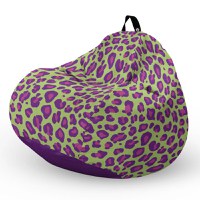 Fotoliu puf Bean Bag tip para L leopard madness - 5