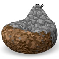 Fotoliu Puf Bean Bag tip Para L Minecraft piatra pamant - 6