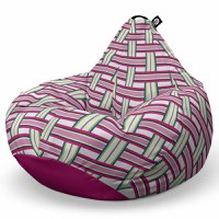 Fotoliu Puf Bean Bag tip Para L Raspberry And Kiwi - 5