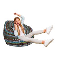 Fotoliu Puf Bean Bag tip Para L tribal aztec - 1